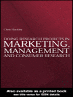 cover image of Doing Research Projects in Marketing, Management and Consumer Research